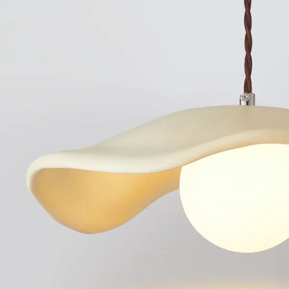 Kreative Wabi Sabi Esszimmer-Hängelampe mit Lotusblättern-Leuchtezauber