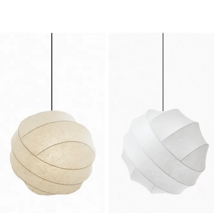 SereneSilk Pendant Light – Wabi-Sabi Silk Ceiling Lamp | Japanese Minimalist Lighting for Elegant Interiors