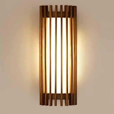 Kiyora Walnut Wall Light – Japanese Wabi-Sabi LED Wall Lamp | Warm Ambient Lighting for Modern Interiors