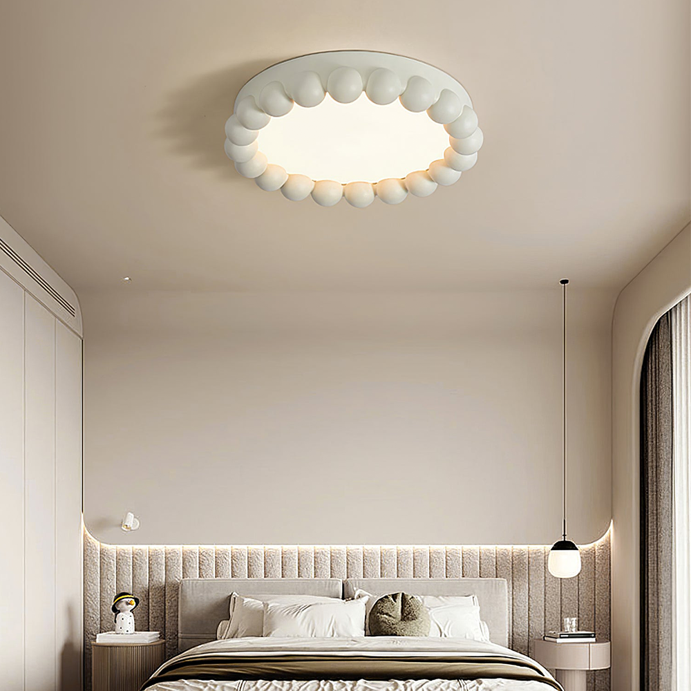 Molina Aura Ceiling Light – Modern Resin LED Ceiling Lamp | Soft Ambient Lighting with 3-Step Dimming