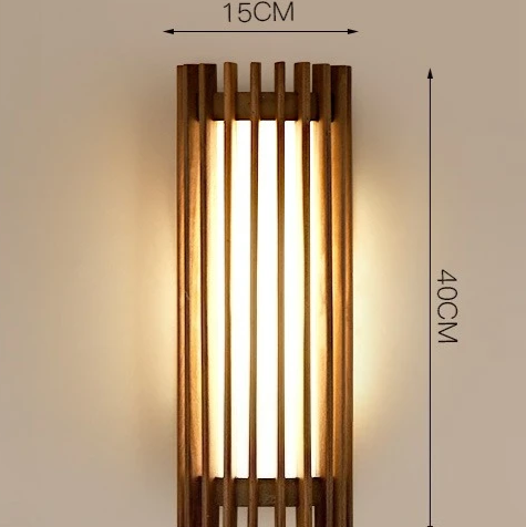 Kiyora Walnut Wall Light – Japanese Wabi-Sabi LED Wall Lamp | Warm Ambient Lighting for Modern Interiors