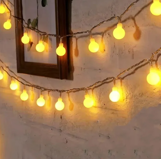 LUMIBALLS LED Globe String Lights – Waterproof Decorative Fairy Lights | USB & Battery Powered Indoor & Outdoor Lighting