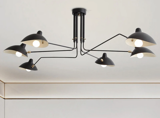 Ironova Rotating Ceiling Light – Industrial Multi-Head Pendant Lamp | Modern Loft Lighting for Contemporary Interiors