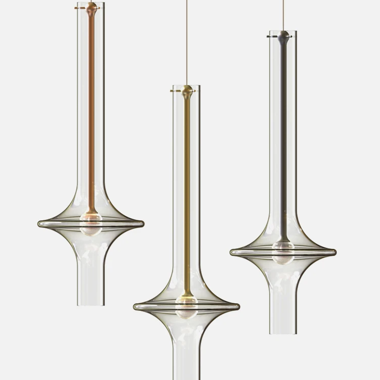 Aureline Glass Pendant Light – Luxury Nordic LED Hanging Lamp | Modern Designer Lighting for Elegant Interiors