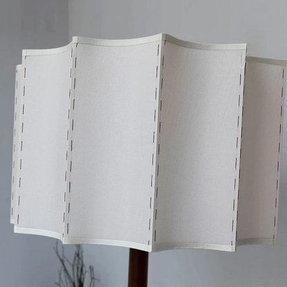 HikariWood Floor Lamp – Wabi-Sabi Wooden Standing Light | Japandi Ambient LED Lighting for Modern Interiors