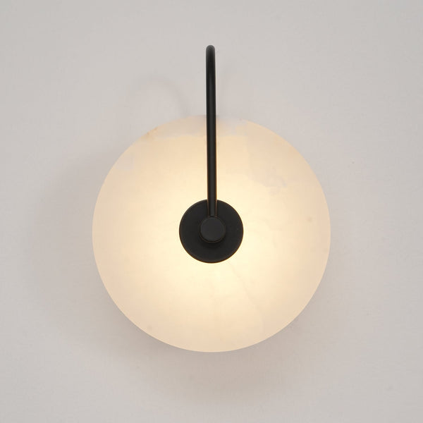 LED-Wandleuchte aus Alabasterstein-Leuchtezauber
