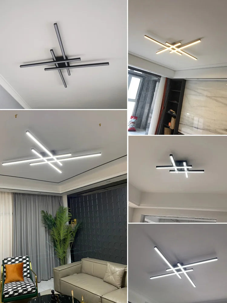 Modern Nordic LED Ceiling Light – Minimalist Flush Mount Ceiling Lamp | Energy-Efficient Home Lighting | Premium Contemporary Fixture