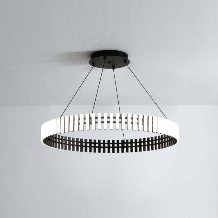 Eleganter hängender LED-Kronleuchter mit warmem, neutralem und kühlem Licht-Leuchtezauber