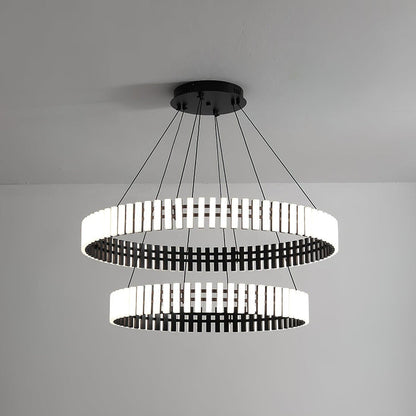 Eleganter hängender LED-Kronleuchter mit warmem, neutralem und kühlem Licht-Leuchtezauber