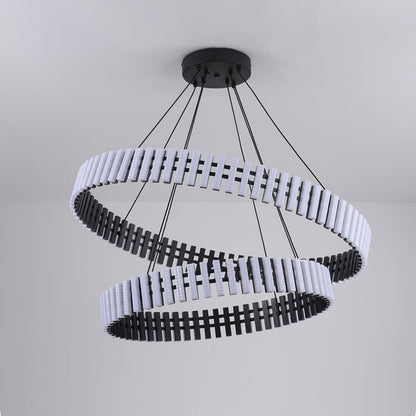 Eleganter hängender LED-Kronleuchter mit warmem, neutralem und kühlem Licht-Leuchtezauber