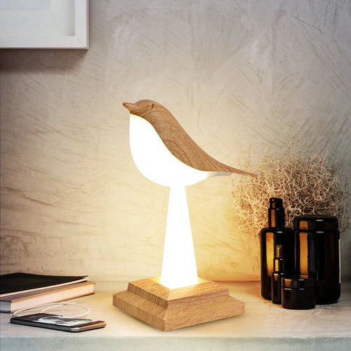 Exklusive Tischlampe in Form eines Vogels-Leuchtezauber