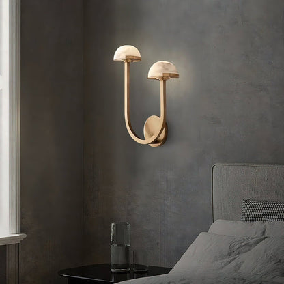 Pilzalabaster-Wandlampe für Ihr Zuhause-Leuchtezauber
