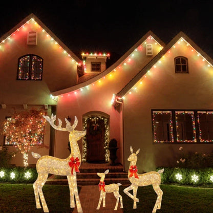 LumiGift Illuminated Gift Boxes – Set of 3 LED Christmas Decorations | Indoor & Outdoor Holiday Display