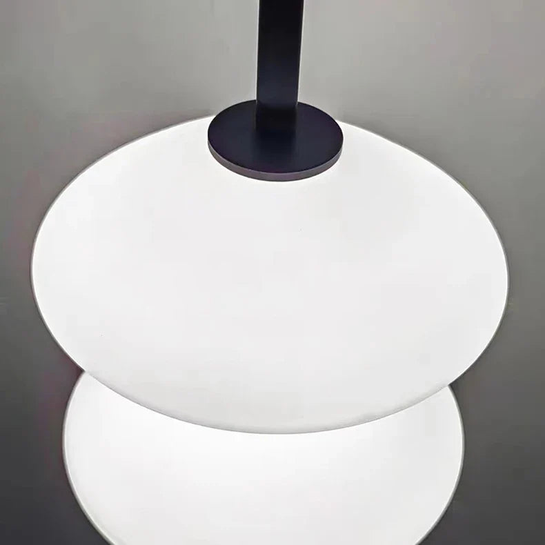 Modern White Glass Pendant Light – Adjustable LED Hanging Ceiling Fixture | Contemporary Globe Chandelier | Elegant Home Lighting