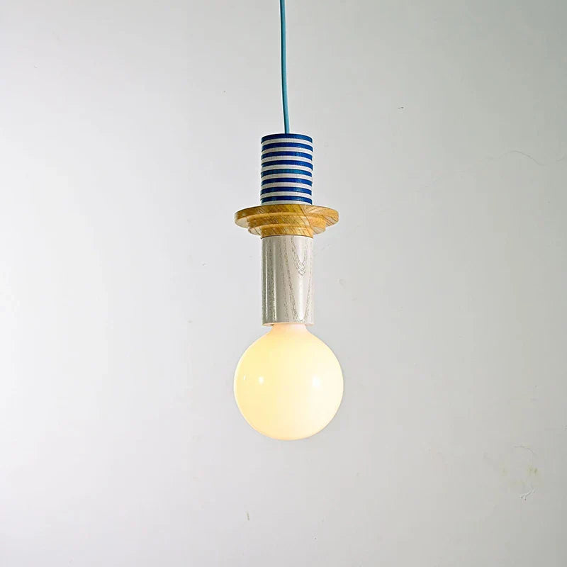 Halden Wood Pendant Light – Nordic LED Hanging Lamp | Minimalist Wooden Ceiling Light for Contemporary Interiors