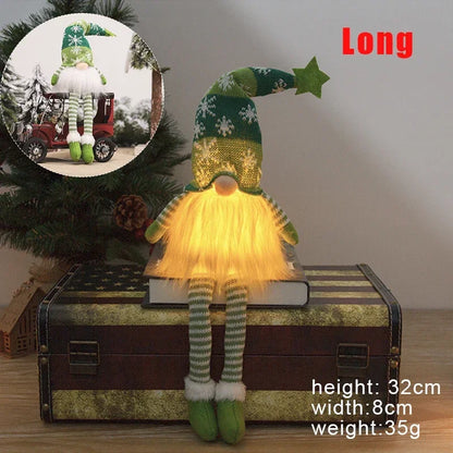 LUMIGNOME LED Christmas Gnome – Illuminated Scandinavian Plush Decoration | Festive Holiday Ornament