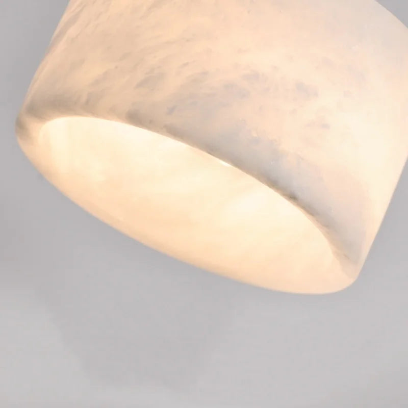 Marble Pendant Light with Iron Finish – Modern Nordic LED Ceiling Lamp | Luxury Contemporary Lighting