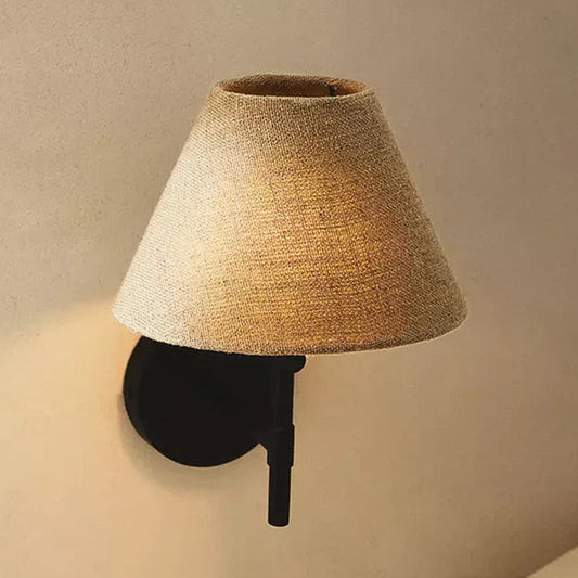 Arlo Wabi Wall Light – Vintage Fabric Wall Lamp | Soft Ambient LED Lighting for Elegant Interiors