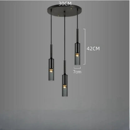Obsidian Orb Pendant Light – Minimalist Glass Ceiling Lamp | Nordic LED Hanging Light for Contemporary Interiors
