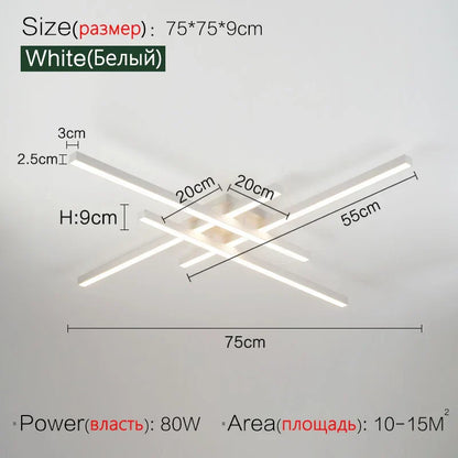 Modern Nordic LED Ceiling Light – Minimalist Flush Mount Ceiling Lamp | Energy-Efficient Home Lighting | Premium Contemporary Fixture