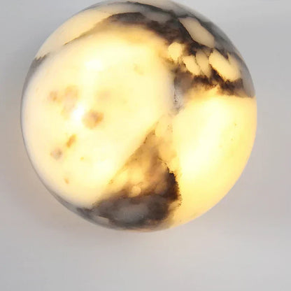 Luxury Marble Globe Wall Light – Natural Stone LED Wall Lamp for Bedrooms, Living Rooms, Hallways & Staircases