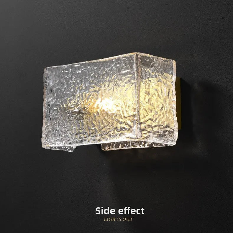 Copper & Glass Wall Light – Postmodern Art Deco LED Sconce | Luxury Ambient Interior Lighting