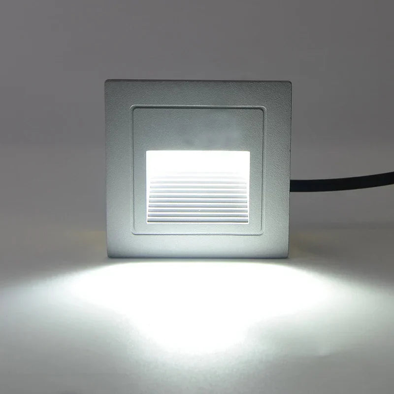 LED Recessed Step Light – IP65 Waterproof Outdoor Wall Light | Modern Stair & Pathway Lighting | Energy-Efficient Safety Illumination