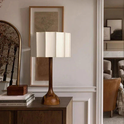 HikariWood Floor Lamp – Wabi-Sabi Wooden Standing Light | Japandi Ambient LED Lighting for Modern Interiors