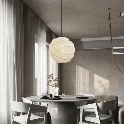 Wabi Sabi Paper Pendant Light – Handcrafted Japanese Ceiling Lamp | Soft Ambient Lighting | Timeless Zen-Inspired Design
