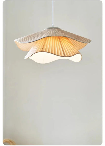 Nordic Linen Pendant Light – Scandinavian Fabric Ceiling Lamp | Soft Ambient Lighting | Japandi Interior Elegance
