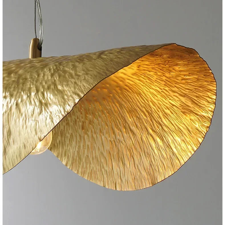 Gold Lotus Pendant Light – Vintage Zen Ceiling Lamp | Luxury Ambient Hanging Lighting
