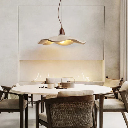 Japandi Wooden Pendant Light – Minimalist LED Ceiling Lamp | Wabi-Sabi Interior Lighting | Natural Contemporary Design