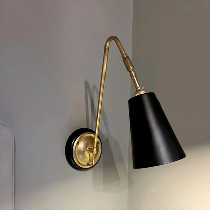 Brass Wall Light with Nordic Retro Design – Modern LED Wall Sconce | Elegant Ambient Lighting