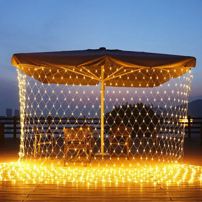 LED Net Christmas Lights – 6 x 4M & 3 x 3M Curtain Lighting for Windows, Gardens, Weddings & Festive Decorations