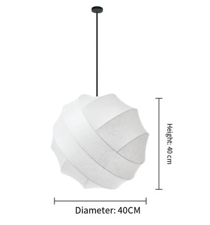 Wabi Sabi Paper Pendant Light – Handcrafted Japanese Ceiling Lamp | Soft Ambient Lighting | Timeless Zen-Inspired Design