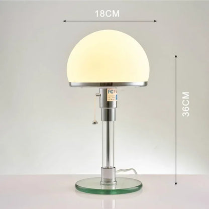 Luméhaus Table Lamp – Nordic Glass & Chrome Designer Lamp | Modern Ambient Lighting for Elegant Interiors