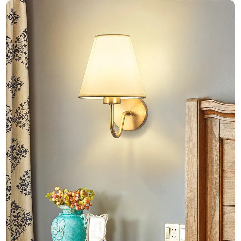 Aureva Fabric Wall Light – Nordic Wall Lamp | Soft Ambient Lighting for Elegant Modern Interiors