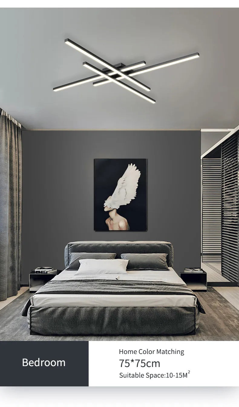 Modern Nordic LED Ceiling Light – Minimalist Flush Mount Ceiling Lamp | Energy-Efficient Home Lighting | Premium Contemporary Fixture