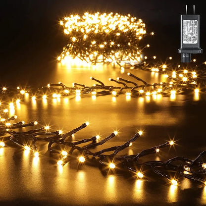LumiBurst Cluster LED String Lights – Waterproof Firework-Style Christmas Lights | Indoor & Outdoor Decorative Lighting