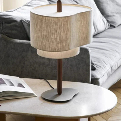 Hoshina Floor Lamp – Wabi-Sabi Fabric Standing Light | Japanese Minimalist LED Lamp for Calm Interiors