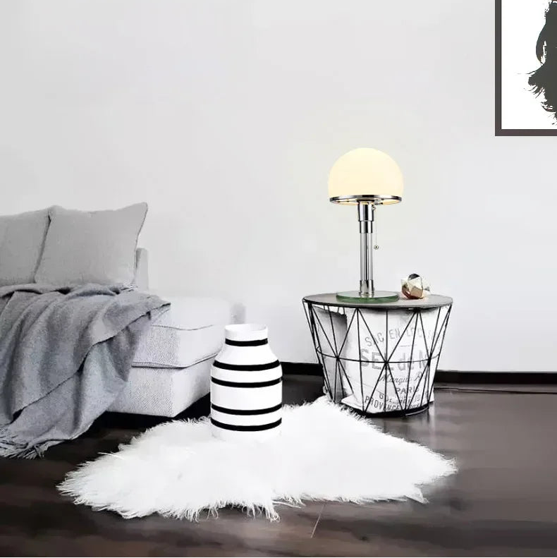 Luméhaus Table Lamp – Nordic Glass & Chrome Designer Lamp | Modern Ambient Lighting for Elegant Interiors
