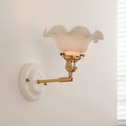 Aurelle Ceramic Wall Light – Adjustable E27 Wall Lamp | Contemporary Copper Lighting | Elegant Interior Illumination