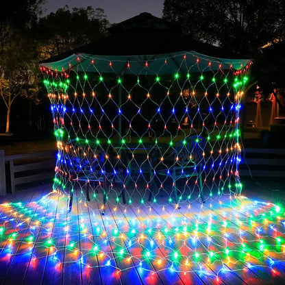 LED Net Christmas Lights – 6 x 4M & 3 x 3M Curtain Lighting for Windows, Gardens, Weddings & Festive Decorations
