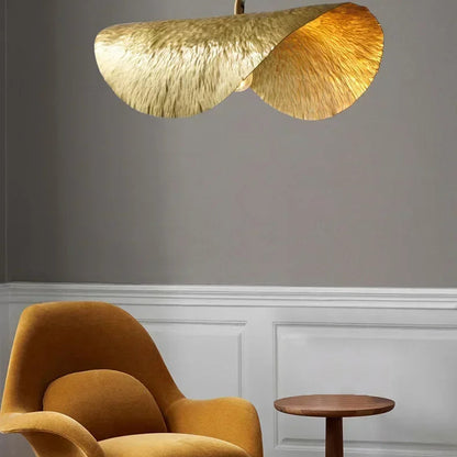 Gold Lotus Pendant Light – Vintage Zen Ceiling Lamp | Luxury Ambient Hanging Lighting