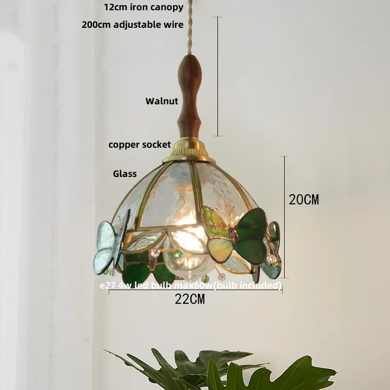 Nordic Glass Pendant Light with Brass Detail – Modern LED Ceiling Lamp | Scandinavian Designer Lighting