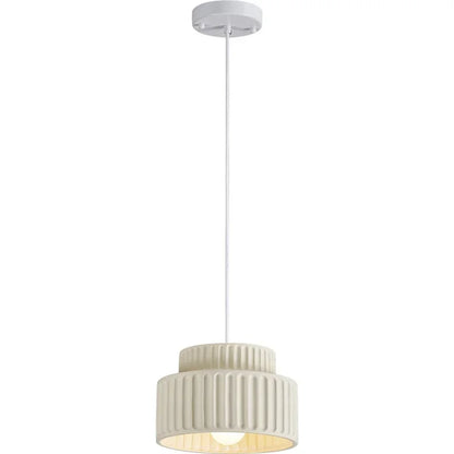 Veloura Resin Pendant Light – Nordic LED Ceiling Lamp | Minimalist Japandi Lighting for Modern Interiors