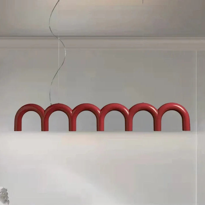 Sculptural U-Shaped LED Ceiling Light – Modern Designer Chandelier | Luxury Architectural Lighting