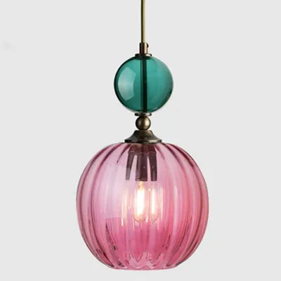 PrismGlow Glass Pendant Light – Scandinavian Ceiling Lamp | Coloured Glass Lighting | Contemporary Interior Accent