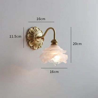 Frosted Glass LED Wall Light with Copper Finish – Modern Luxury Wall Sconce | Elegant Ambient Lighting