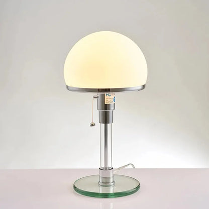 Luméhaus Table Lamp – Nordic Glass & Chrome Designer Lamp | Modern Ambient Lighting for Elegant Interiors